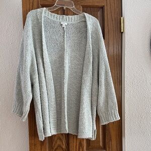 Women's Open-Front Sea Foam Sweater